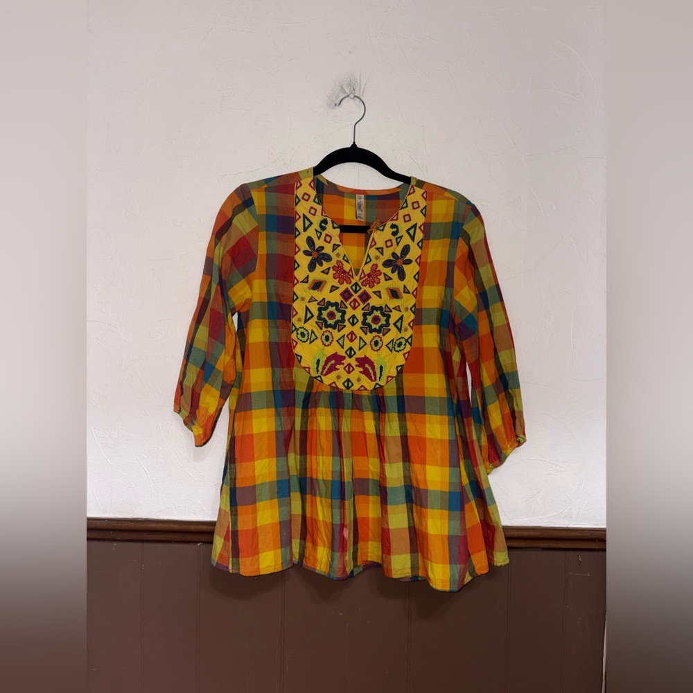 Ethnic | Orange Printed Blouse